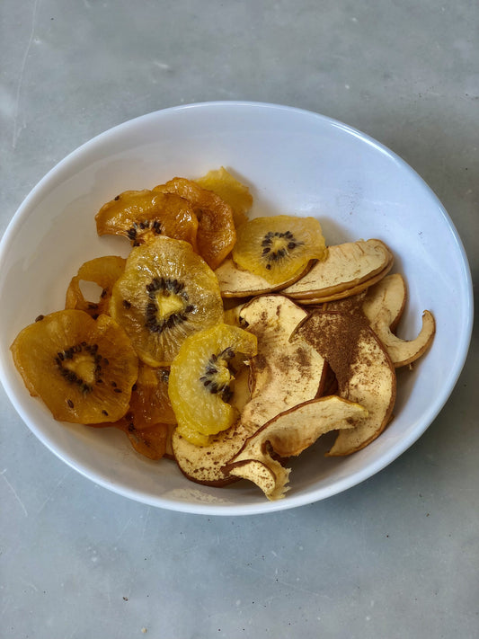 Apfel-Zimt-Kiwi-Chips