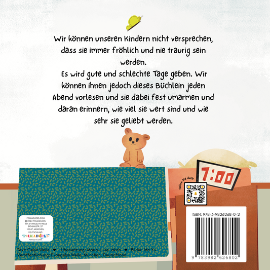 Polkaducks - Ich lieb Dich unendlich” - Ein wunderschön illustriertes Gute-Nacht-Bilderbuch, gefüllt mit täglichen Selbstbestätigungen, das entwickelt wurde, um Liebe und Selbstvertrauen in Ihrem Kind zu fördern.