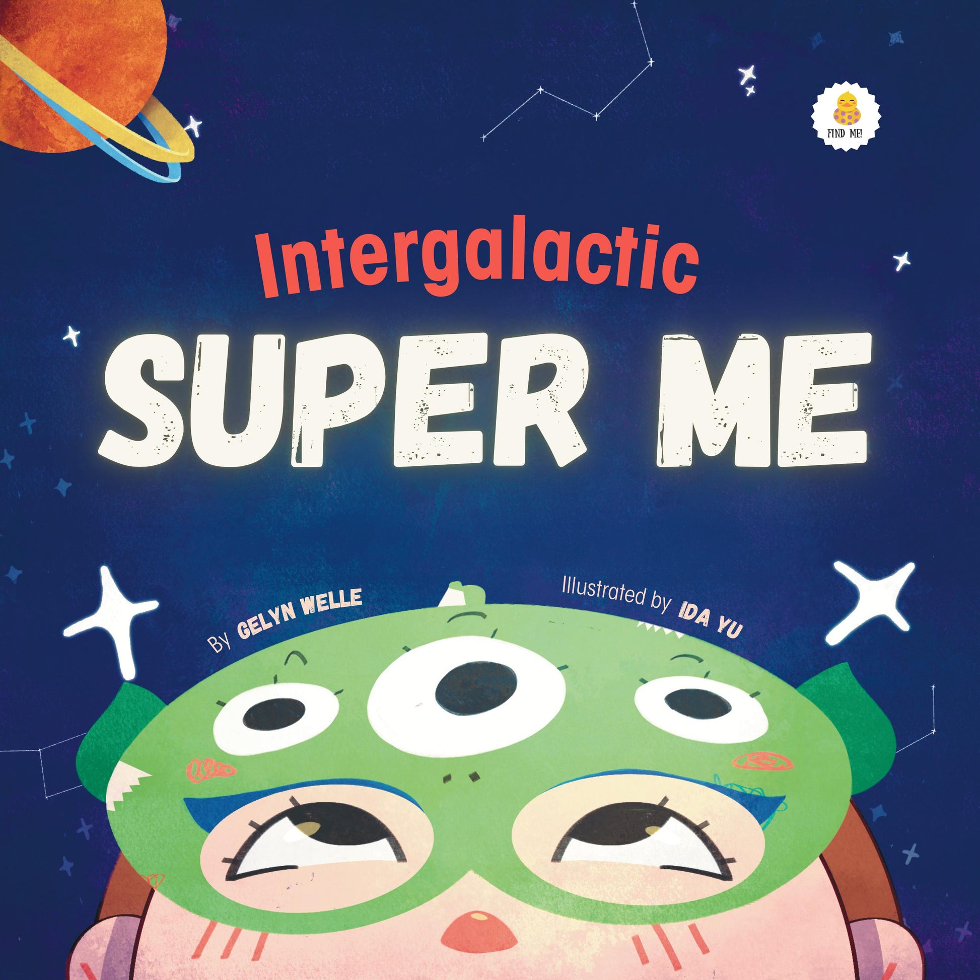 Polkaducks - Intergalactic Super Me. A fun hardcover picture book that explores endless playtime possibilities, encouraging pretend play, imagination, growth, and exploration. Focuses on early speech development and positive affirmations to inspire children to dream big.