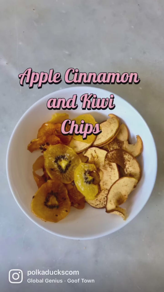 Apfel-Zimt-Kiwi-Chips