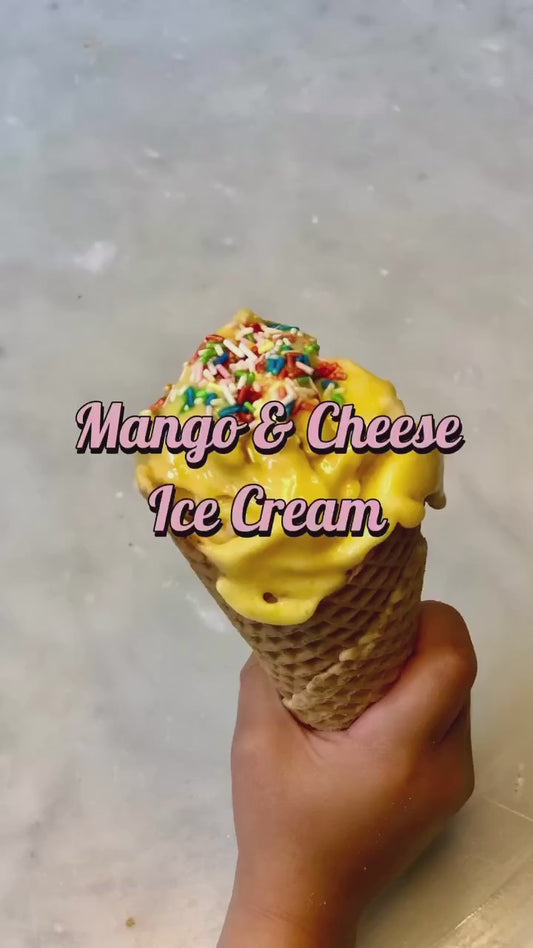 Mango-Käse-Eiscreme